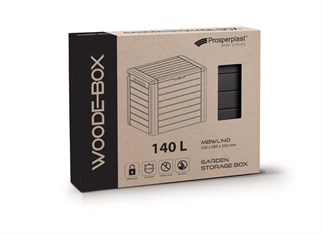 Prosperplast Woodebox 140L Depolama Sandığı Antrasit
